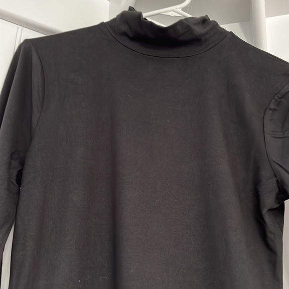 Women’s Super Soft Black Mock Neck Long Sleeve Body Suit NWT - Picture 3 of 6